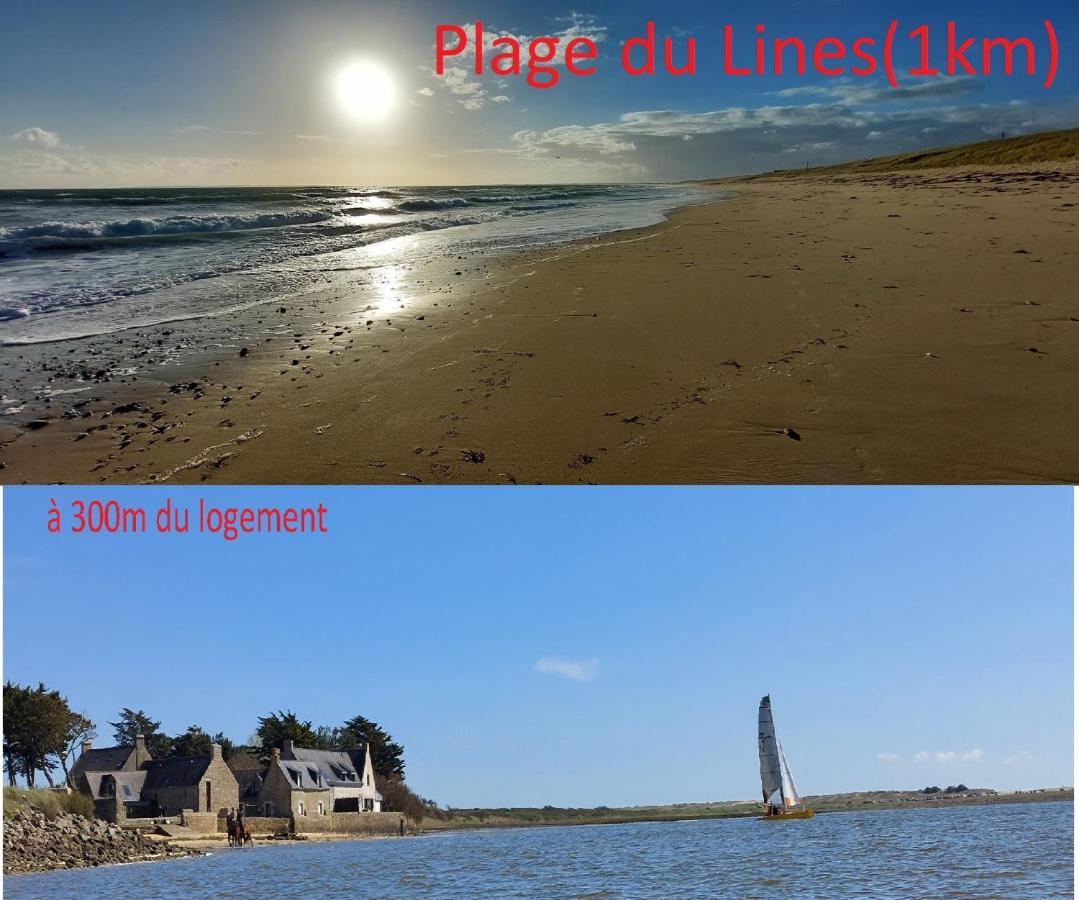 Maison De Vacances 4 Pers Avec Jardin Privatif A 1Km Plage Lines Et 300M De La Mer De Gavres - Ar Pil Jadur Plouhinec  Eksteriør bilde